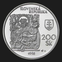 200 Sk/1998 - Slovenská národná galéria - 50. výročie založenia