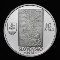 Averz - 10 EURO/2016 - Ladislav Nádaši-Jégé - 150. výročie narodenia