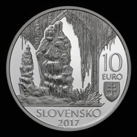 Obverse - 10 EURO/2017 - UNESCO World Heritage – Caves of Slovak Karst Obverse - 10 EURO/2017 - UNESCO World Heritage – Caves of Slovak Karst