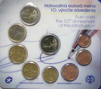 Sada mincí Slovenskej republiky 2012 - Hotovostná eurová mena - 10. výročie zavedenia