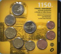 Sada mincí Slovenskej republiky 2013 - Príchod Konštantína a Metoda na Veľkú Moravu - 1150. výročie Sada mincí Slovenskej republiky 2013 - Príchod Konštantína a Metoda na Veľkú Moravu - 1150. výročie