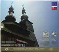 Obal sady euromincí SR 2018 - Drevené chrámy, svetové dedičstvo UNESCO Obal sady euromincí SR 2018 - Drevené chrámy, svetové dedičstvo UNESCO