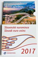 Papierový obal sady slovenských euromincí z roku 2017
