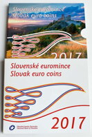 Papierový obal sady slovenských euromincí z roku 2017 Papierový obal sady slovenských euromincí z roku 2017