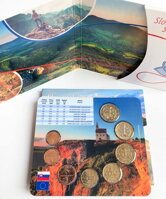 Sada slovenských eurových mincí z roku 2017
