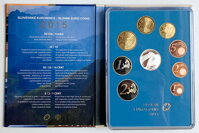 Sada euromincí 2015 Proof Like so strieborným žetonom