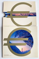 Zadná strana papierového obalu sady euromincí 2015