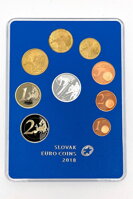 Slovenské euromince v plastovej etui