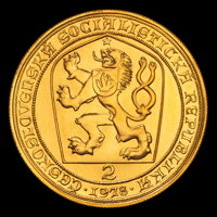 Averz mince dvojdukátu Karola IV. 1978