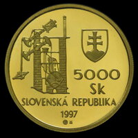 5000 Sk/1997 - Banská Štiavnica - Svetové dedičstvo UNESCO reverz 5000 Sk/1997 - Banská Štiavnica - Svetové dedičstvo UNESCO reverz