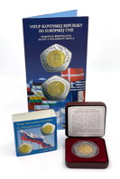 Balenie mince s letákom a certifikátom Balenie mince s letákom a certifikátom