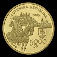 5000 Sk 2005 - Leopold I. - 350. výročie korunovácie v Bratislave