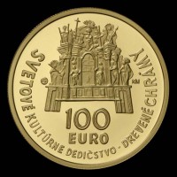 100 EURO/2010 - Drevené chrámy v slovenskej časti karpatského oblúka - Svetové kultúrné dedičstvo