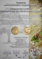 Commemorative letter 100 Euro 2015 - Primeval beech forests of the Carpathians - World Natural Heritage