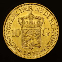 HOLANDSKO - Wilhelmina - 10 gulden 1912 HOLANDSKO - Wilhelmina - 10 gulden 1912