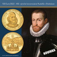 Averz a reverz mince 100 EURO/2022 - Bratislavské korunovácie – 450. výročie korunovácie Rudolfa