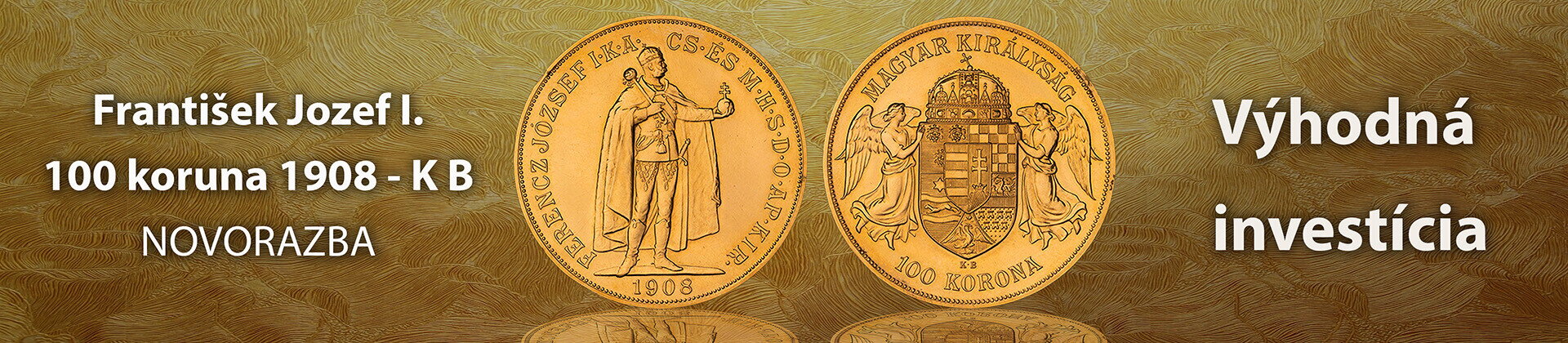 100 koruna 1908 KB - novorazba
