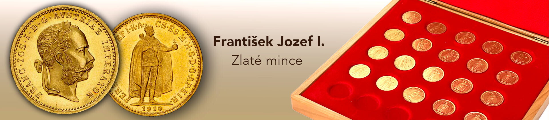 František Jozef I. - zlaté mince