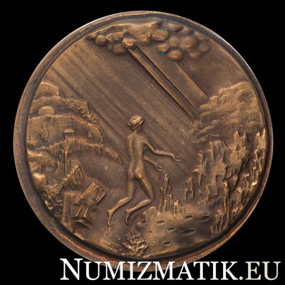 Svetlo - tombaková medaila - M. Polonský