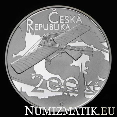 200 Kč/2011 - Jan Kašpar - 100. výročie prvého dialkového letu