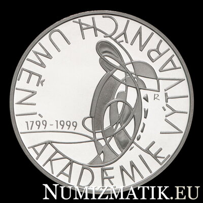 200 Kč/1999 - Akadémia výtvarných umení - 200. výročie založenia