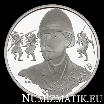200 Kč/2002 - Emil Holub - 100. výročie úmrtia
