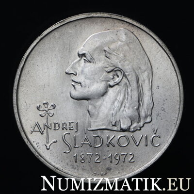20 Kčs/1972 - Andrej Sládkovič - 100th  anniversary of the death - variant