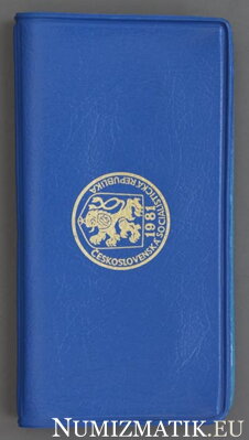 Sada obehových mincí ČSSR 1981 - "Modrý obal"