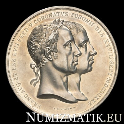 Ferdinand V. - Bratislavská korunovačná medaila 1830