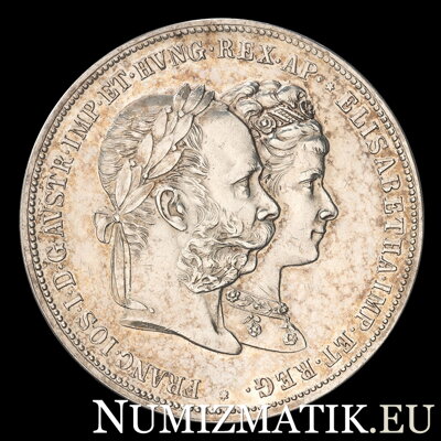 František Jozef I. - 2 zlatník 1879 - svadobný