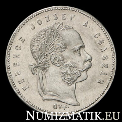 František Jozef I. - 1 Forint 1869 GY.F.
