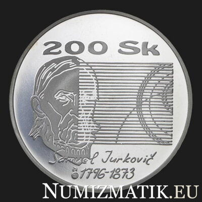 200 Sk/1996 - Samuel Jurkovič - 200. výročie narodenia 