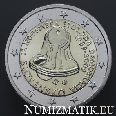 2 EURO/2009 - 20. výročie 17. novembra 1989 - ZBERATEĽSKÁ EDÍCIA