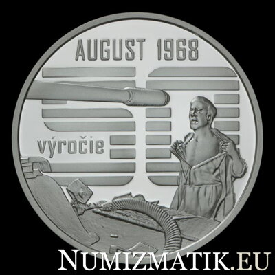 10 EURO/2018 - The spontaneous, non-violent civic resistance against the Warsaw Pact invasion of August 1968