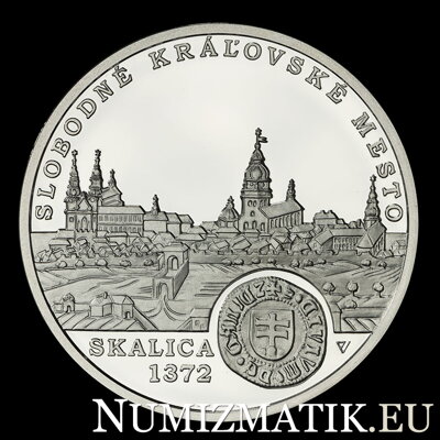 10 EURO/2022 - Povýšenie Skalice na slobodné kráľovské mesto - 650. výročie