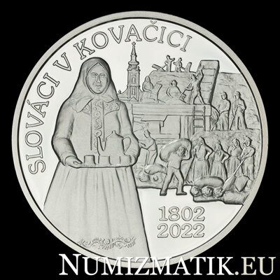 10 EURO/2022 - Začiatok osídľovania Kovačice Slovákmi - 220. výročie