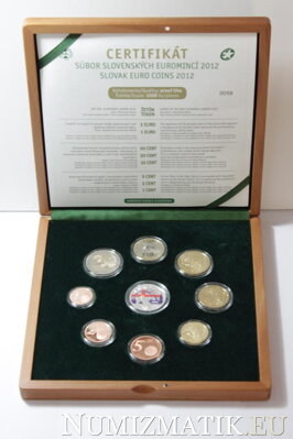 Sada mincí Slovenskej republiky 2012 - Olympijské hry Londýn, Proof Like v drevenej etui