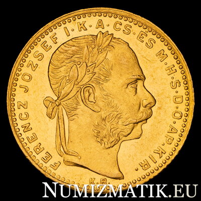 František Jozef I. - 20 Frank - 8 Forint 1882 KB