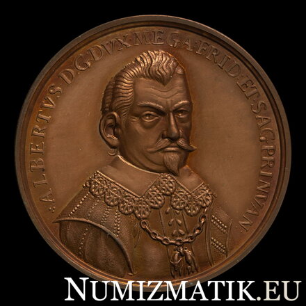 Albrecht z Valdštejna - 300. výročie zavraždenia 1934/2014 - Cu medaila