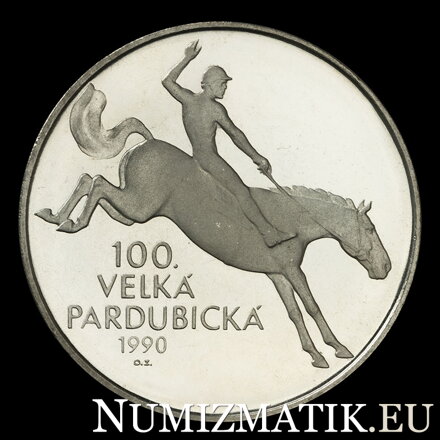 Velká Pardubická - 100. výročie vzniku, tombaková medailčka