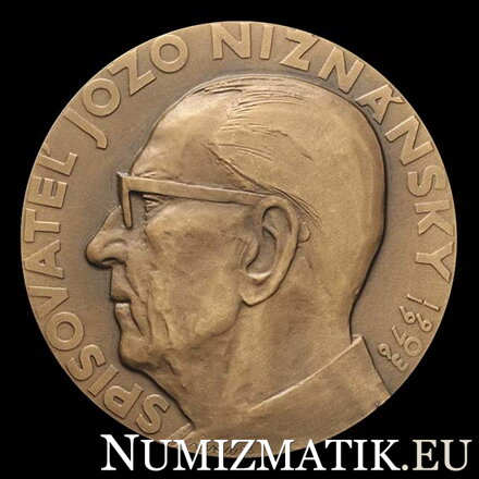 Jožo Nižňanský - 80. výročie narodenia, tombaková medaila - A. Vika