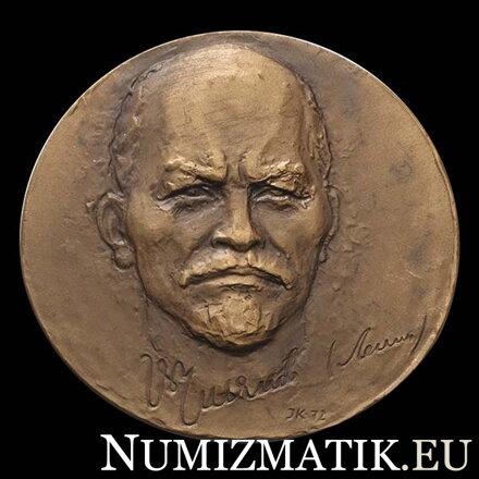 V. I. Lenin - tombaková jednostranná medaila - J. Kulich
