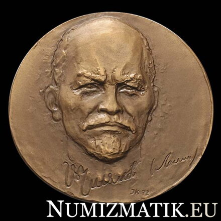 V. I. Lenin - tombaková jednostranná medaila - J. Kulich