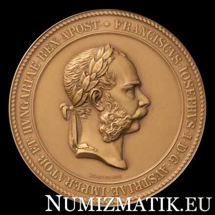 František Jozef I. - Návšteva Egypta, otvorenie Suezskeho prieplavu 1869 - AE medaila HMA