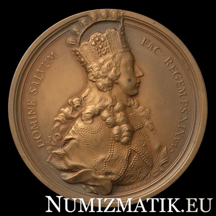Jozef II. - korunovácia vo Frankfurte na rímskeho kráľa - AE medaila 1764/1914 HMA