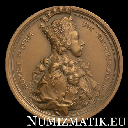 Jozef II. - korunovácia vo Frankfurte na rímskeho kráľa - AE medaila 1764/1914 HMA