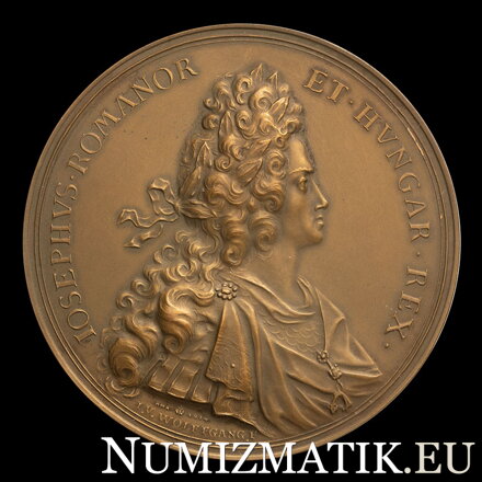 Jozef I. - Na výstavbu zámku Schönbrunn - AE medaila 1700/1914 HMA