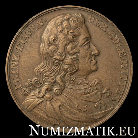 Princ Eugen Savoyský - Odhalenie pomníka - AE medaila 1865/1914 HMA