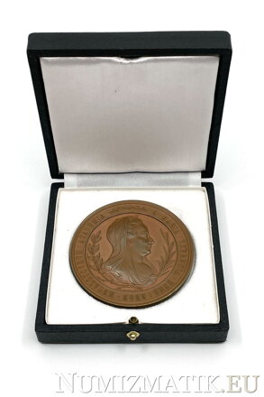 Celkový pohľad na medailu v etui