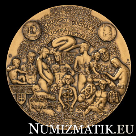 90 rokov Lekárskej fakulty Univerzity Komenského v Bratislave, 2009 - AE medaila - M. Polonský